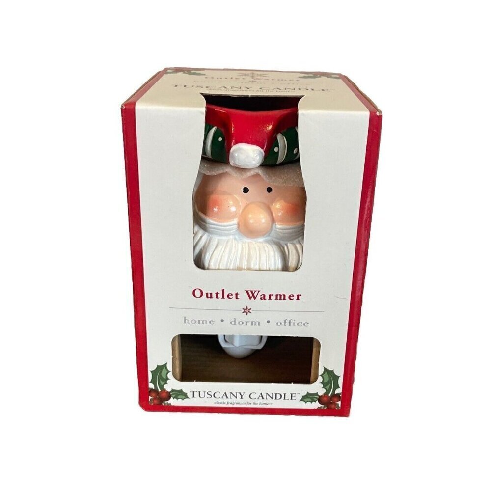Tuscany Candle Outlet Warmer Christmas Santa Claus Night Light Plug In